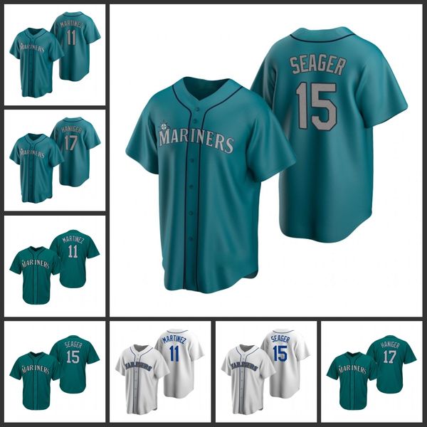 

seattle mariners men edgar martinez kyle seager mitch haniger women youth jersey, Black