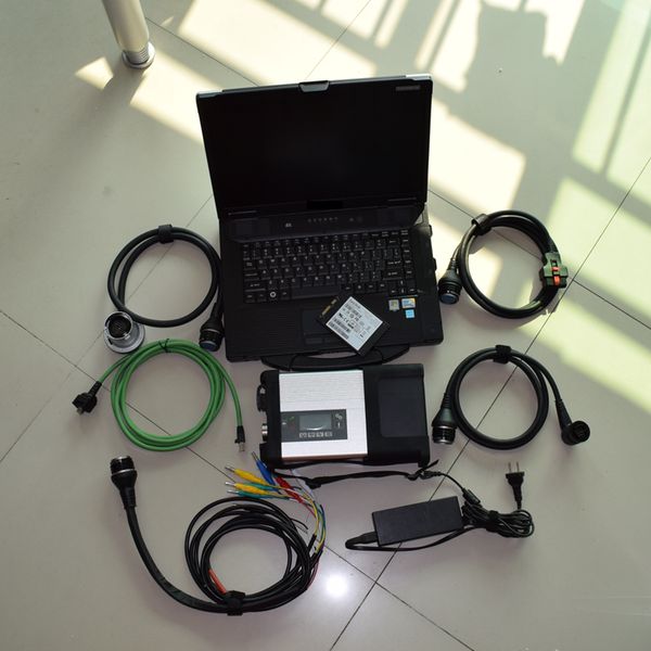 

mb star c5 sd compact 5 with v12.2021 software x vediamo/dts in 480gb ssd used cf52 lapfor auto repair diagnosis