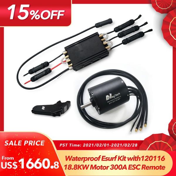 

smart home control maytech 120116 motor fully waterproof electric hydrofoil boat jetski kit 300a esc 1905wf remote