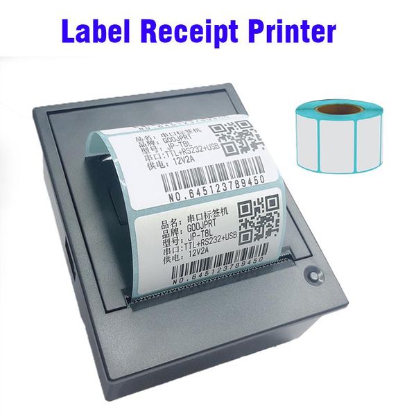 

printers 58mm thermal parallel label receipt barcode printer embedded sticker mini 12v2a support windows liunx android arduin