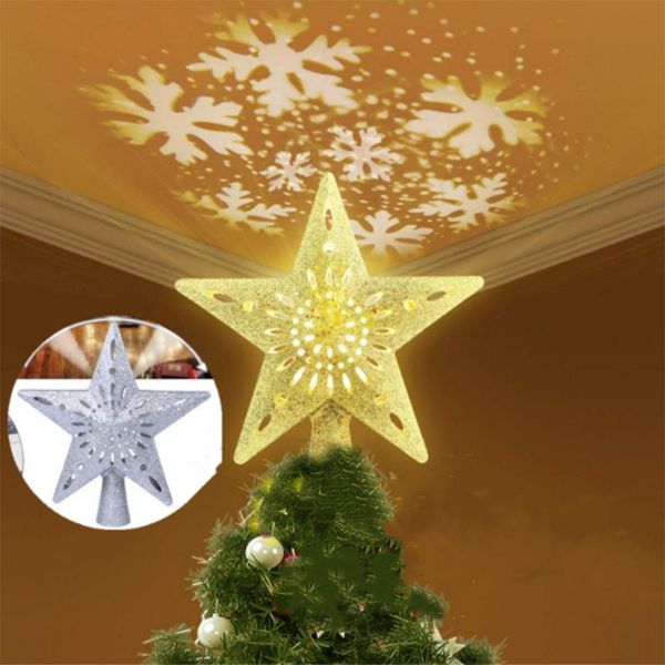 

christmas decorations tree er led star snowflake projector decor holiday party hanging ornament