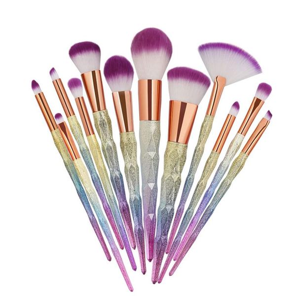 

eyelash curler 15pcs diamond makeup brushes set eye shadow eyebrow blending powder lip concealer fan cosmetic beauty brush tool kit #281924