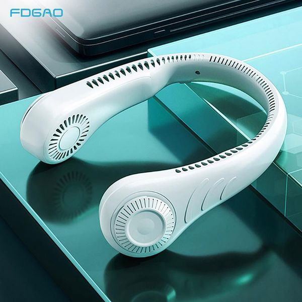 

electric fans vnbbt portable leafless hanging neck fan,360 degree lazy neckband fan 78 surround air outlets usb 4000mah rechargeable