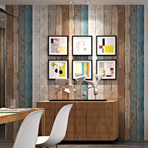 

wallpapers nordic style retro vintage wooden board wallpaper for bedroom living room office kitchen wall papers home decor w
