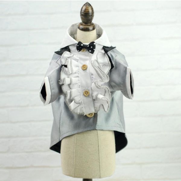 

dog apparel wedding dress suit tuxedo small clothes coat puppy clothing chihuahua yorkie costume schnauzer pomeranian pet outfit