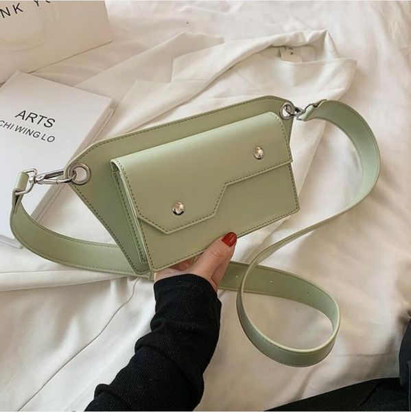 

waist bags 2021 women fashion bag pu chest crossbody pack