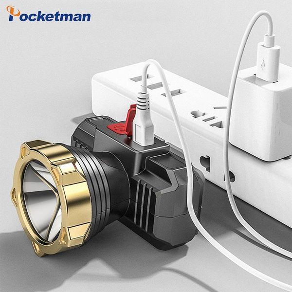 

headlamps super bright headlight with usb rechargeable lantern outdoor night fishing camping headlamp waterproof mini portable head torch