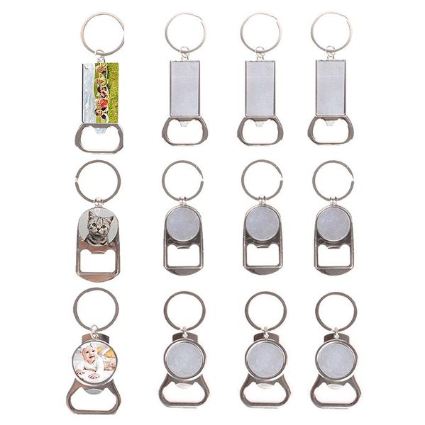 

keychains 12pc sublimation blank keychain diy heat transfer board key rings, Silver