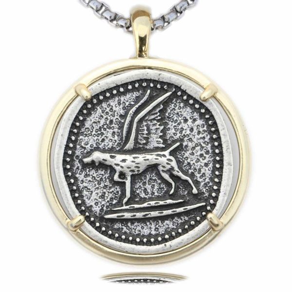 

pendant necklaces german shorthaired pointer necklace mens gsp metal charms hound dogs breed rescue memorial jewelry, Silver