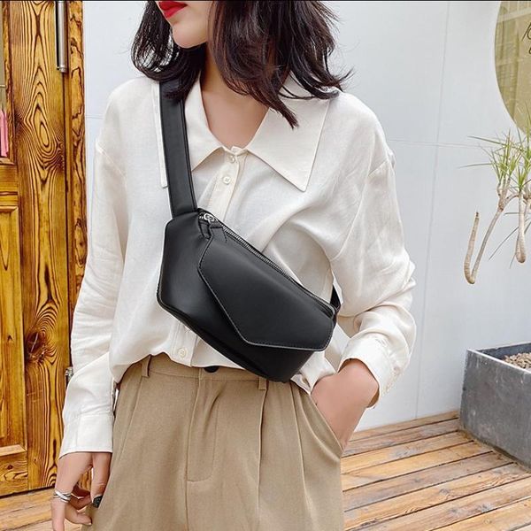 

waist bags casual for women leather shoulder bag travel small chest fanny pack belt purses female bolsos solid color