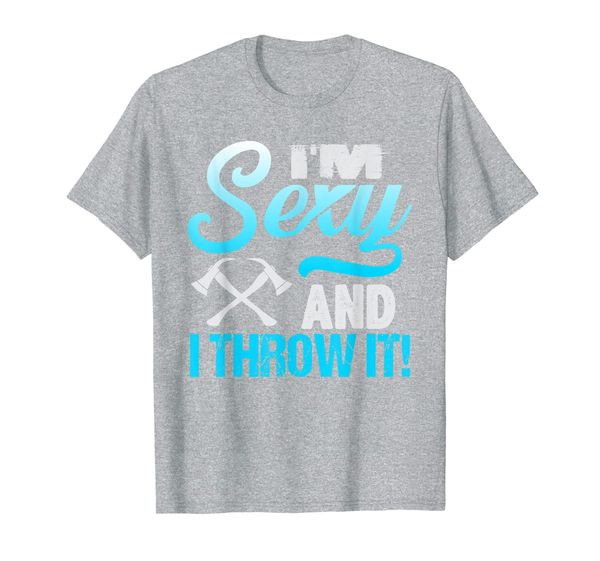 

axe throwing - i'm and i throw it t-shirt, White;black