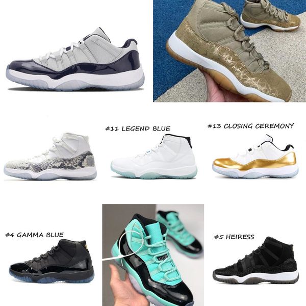 

eakers 11 11s mens basketball shoes jumpman 25th anniversary low bred 45 cap and gown 72-10 white metallic silver running 22gjdb