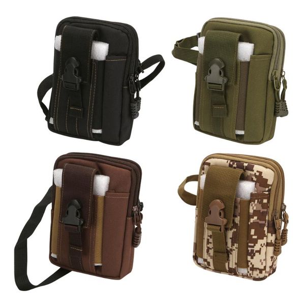 

outdoor bags nylon molle fanny pack multifunctional phone shoulder bagtools carrier bumbag pouch oxford cloth cellphone pocket