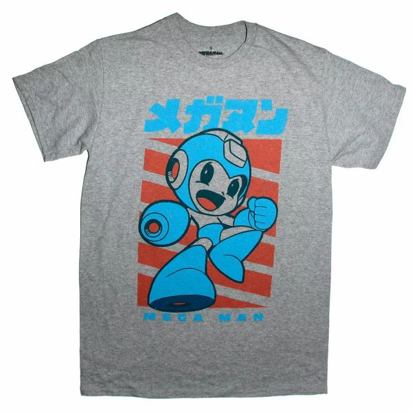 

megaman chibi t shirt sizes s to 2xl, White;black
