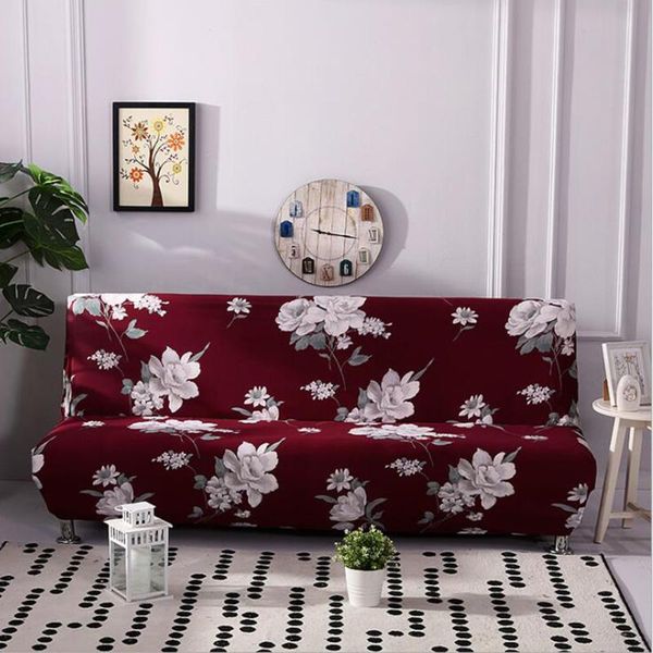 

chair covers nordic sofa cover universal elastic slipcovers for 160cm to 190cm no armrest living room flower pattern sleeve