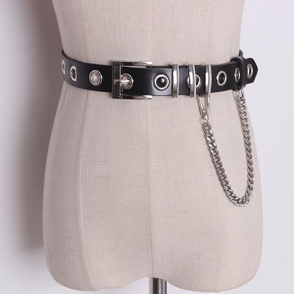 

belts women's runway fashion genuine leather chain cummerbunds female dress corsets waistband decoration wide belt tb531, Black;brown