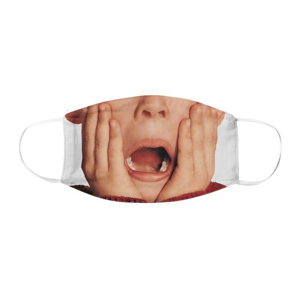 

expression pattern dustproof personal cotton printing mask washable