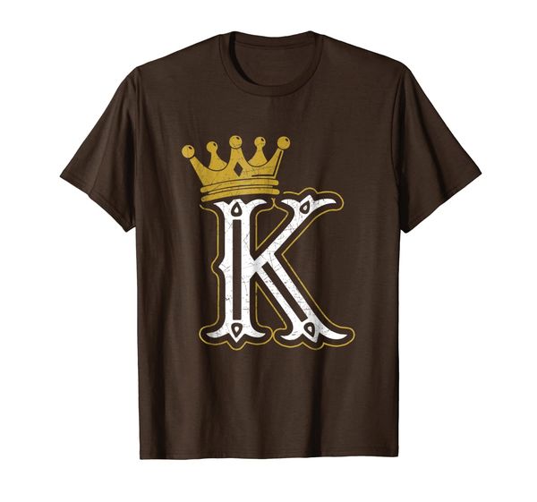 

king crown playing card poker vintage t-shirt, White;black