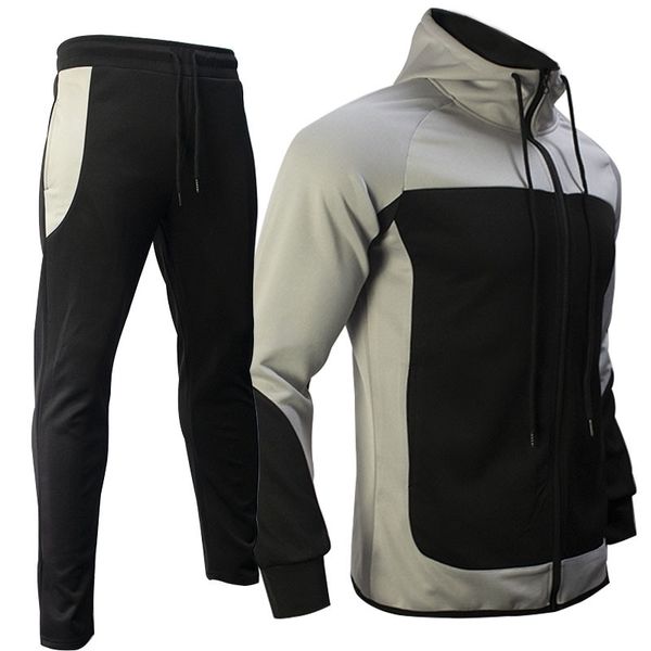 

autumn long sve sweater men's large size men's training suit casual, Black