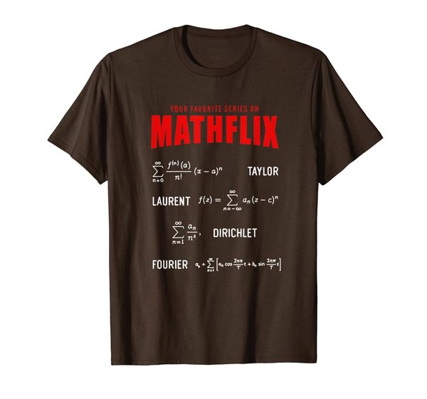 

mathflix favorite math calculus series formulas nerd shirt t-shirt, White;black