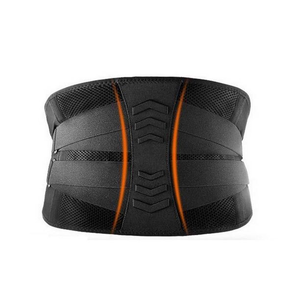 

waist support 2021 lumbar back strap compression springs supporting for men women bodybuilding gym fitness belt sport girdles, Black;gray