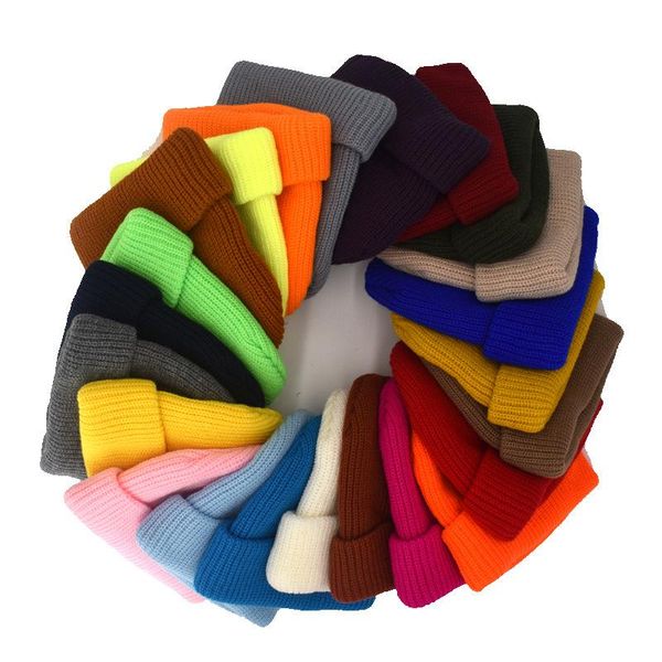 

beanies knitted cap, brimless urinal plain pure wool pullover cap / masked winter warm hat