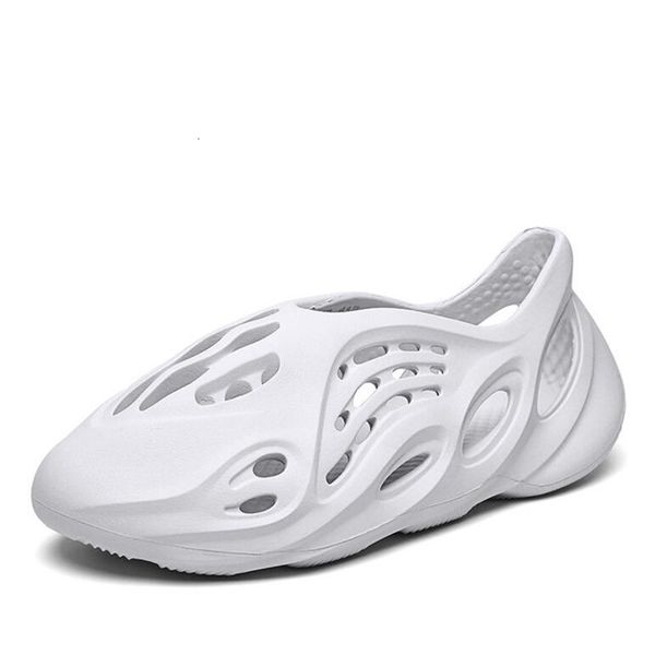 

kanye man woman sandal beach slipper kanyefoam runner desert sandi ysj, Black