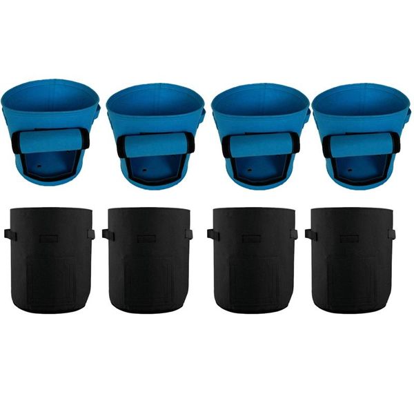 

planters & pots 4 pack 7 gallon potato grow bag, garden planting bags earth boxes for vegetables,felt pot growing with handle and access fl