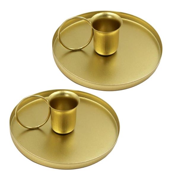 

candle holders 2pcs retro style stick iron tea cup candlesticks table decors