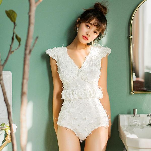 

swimsuit fused female plus size swimwear ruches trendy swimming suit for women one piece bikini 2021 bathing ladies mayo swim one-piece suit