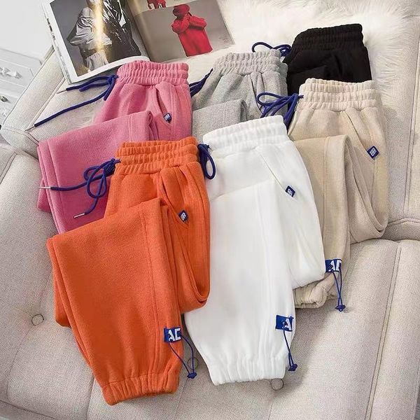 

women's pants & capris 2021 latest tooling plush sports winter leggings thickened guard loose casual, Black;white