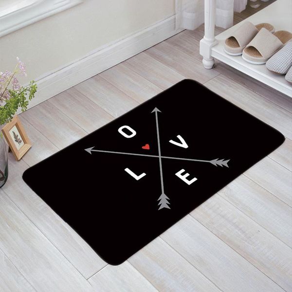 

cushion/decorative pillow love cross arrow doormat welcome home rectangle anti-slip carpet rug bedroom entrance floor mats
