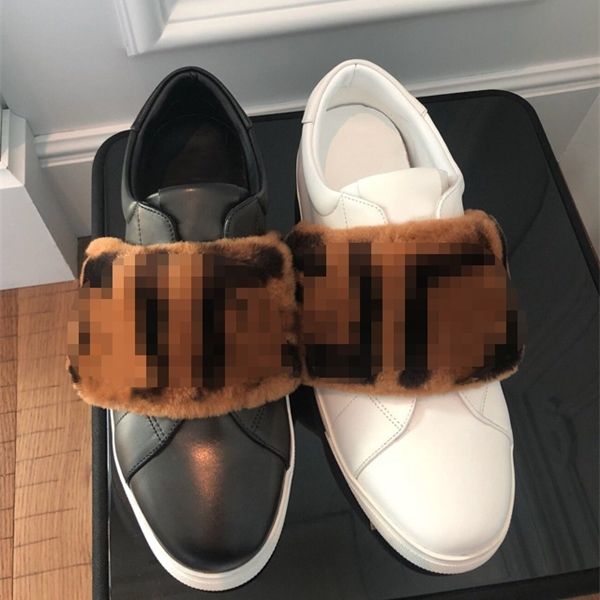 

leather fashion new round head deep mouth flat bottom simple wind velcro casual women's shoes small white 70% off factory store online, Black