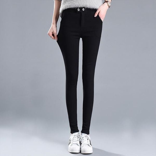 

classic leggings zipper magic women pants high waist femme stretch thin spring autumn casual winter pencil, Black;white