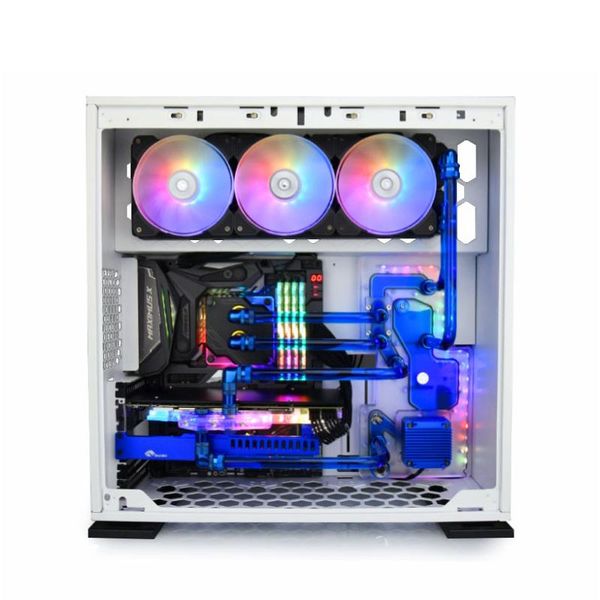 

fans & coolings bykski water tank for inwin 303,305 cases, ddc res combo pump, rgb clear tank, rgv-inw-303/5-p