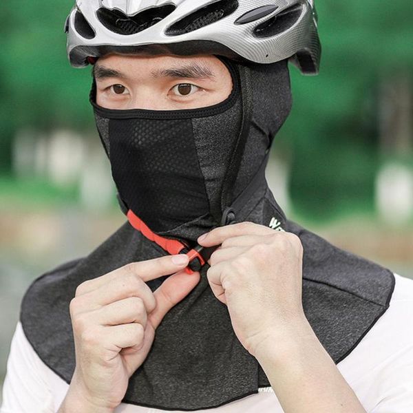 

outdoor hats cycling bandana fully cover breathable ultra light winter headwear windproof scarf for sports headband, Black;white