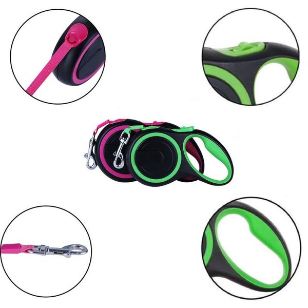 

dog collars & leashes pet leash supplies automatic retractable tractor stretch resistance small and medium-sized
