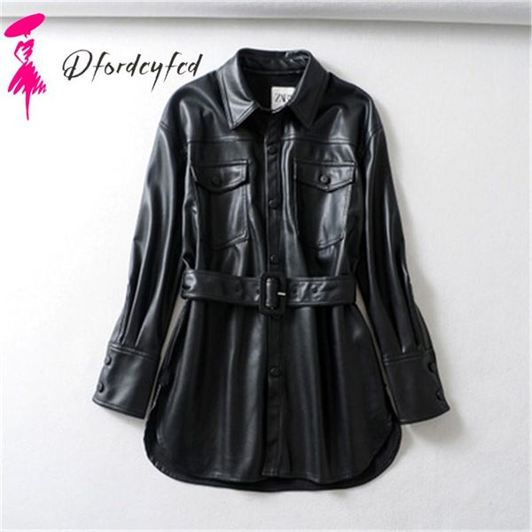 

women's leather & faux 2021 autumn winter fur coat women clothes velvet explosion style jacket z506, Black