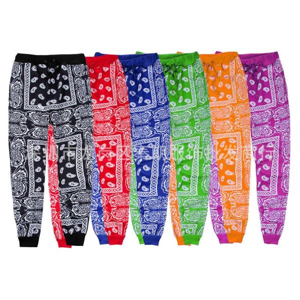 

men's pants 2021 casual pants, 3d digital print fruity comfortable street hip hop, Black