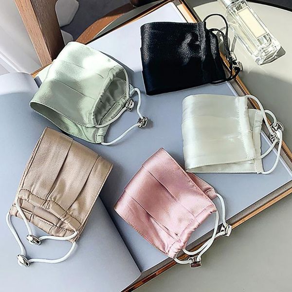 

other event & party supplies washable reusable face mask fashion lady silk breathable adjustable masque lavable halloween cosplay