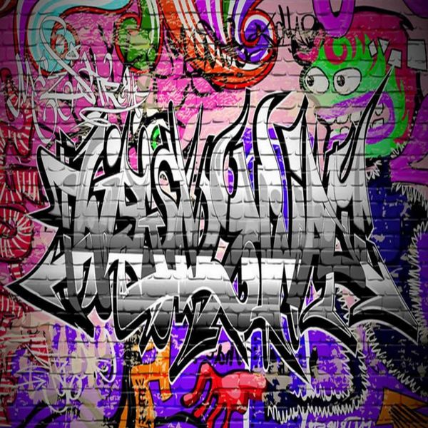 

dropship colomac 3d brick wallpaper hand painted graffiti street wallpapers for bed room mural papel de pared