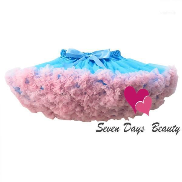 

skirts ruffles tulle baby pettiskirt tutu for girls children puffy1, Blue