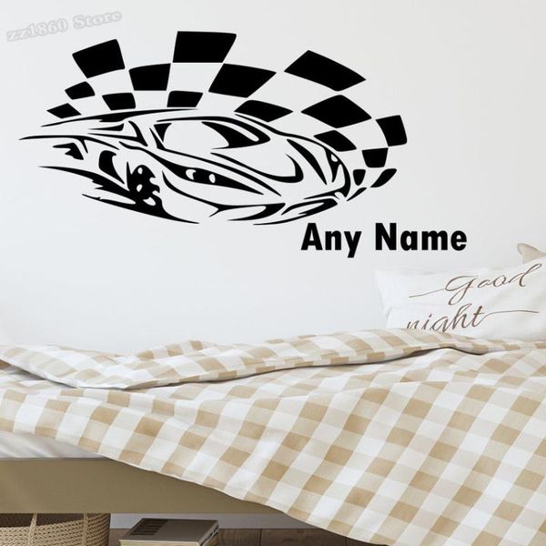 

wall stickers personalized name decal game sport boys custom sticker children room bedroom decor art b839
