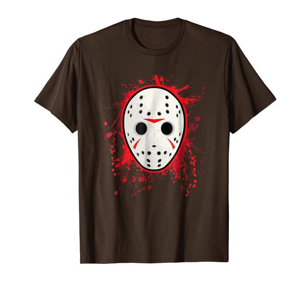 

horror movie mask t shirt, White;black