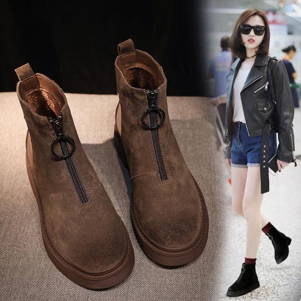 

boots thick bottom latest fashion leisure women's woman increase cotton shoes, Black