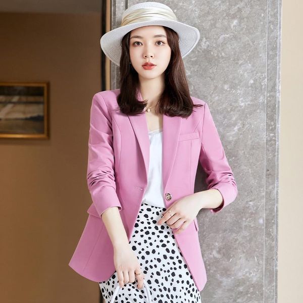 

women's suits & blazers blazer suit jacket for women 2021 arrival spring autumn fashionable business casual coat top, White;black
