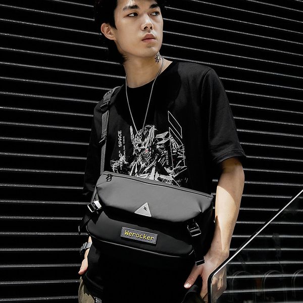 

one-shoulder bags tide men's messenger bag leisure outdoor brand trendy satchel tooling small bfpog