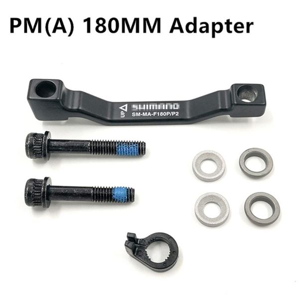 

bike brakes sm ma f180p/p2 post disc brake adapter (front) (180mm) (p/p) 7 on rotor pm a column