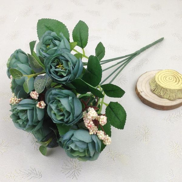 

decorative flowers & wreaths 10 heads artificial rose fake bouquet home