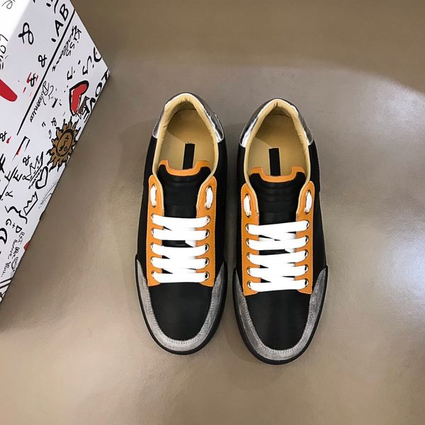

2021ss new arrivals mens fashion trend luxury platform shoes flat casual walking casual sneakers mens trainers shoes size 38-44 real leather, Black